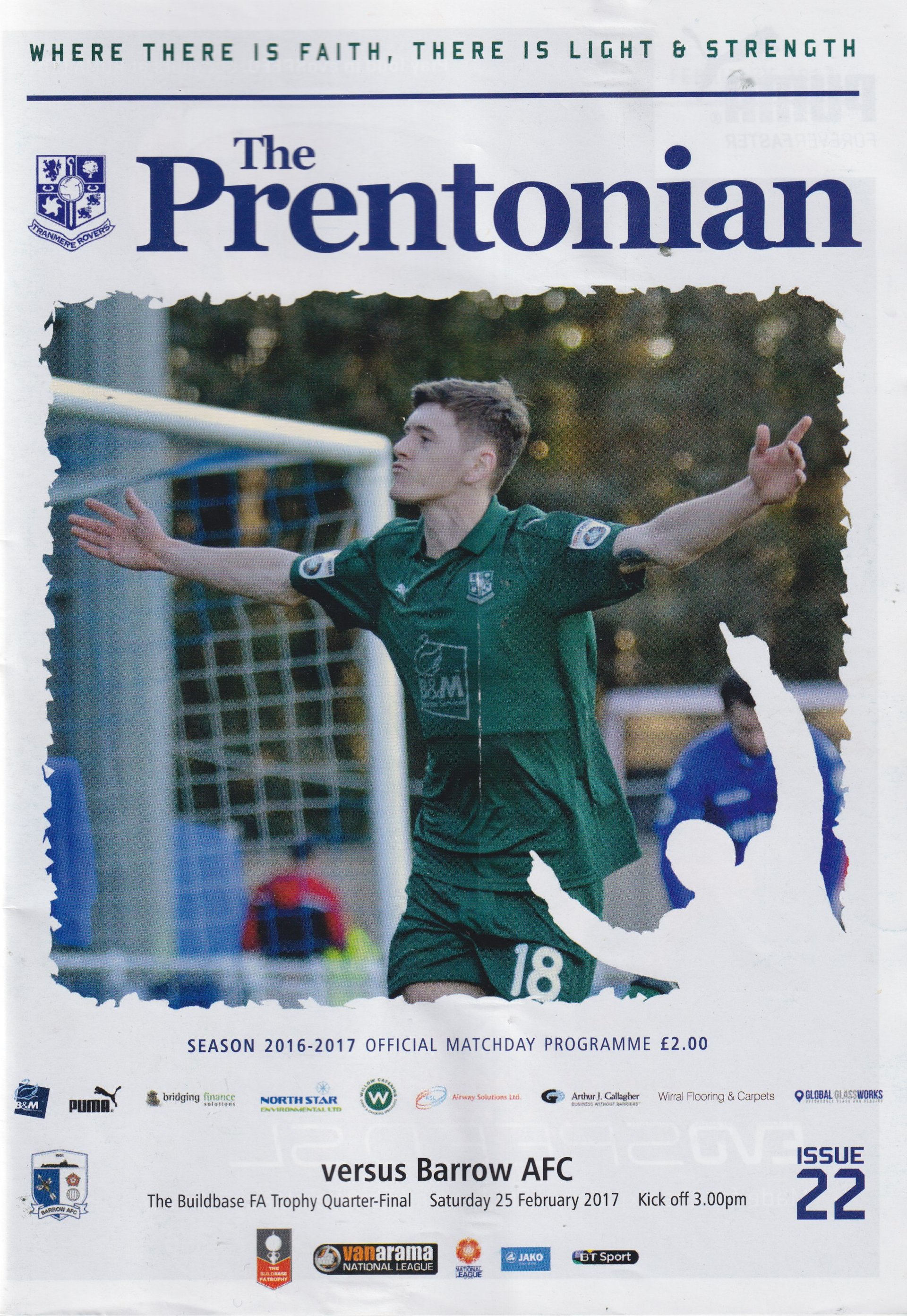 Tranmere Rovers v Barrow match programme